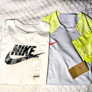 NIKE WOMEN'S SMALL SHORT AND LONG TSHIRT COMBO